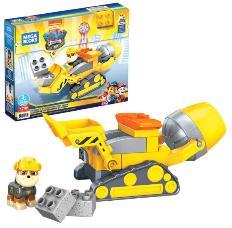 Mega Bloks PAW Patrol: The Movie - Rubble’s City Construction Truck Set